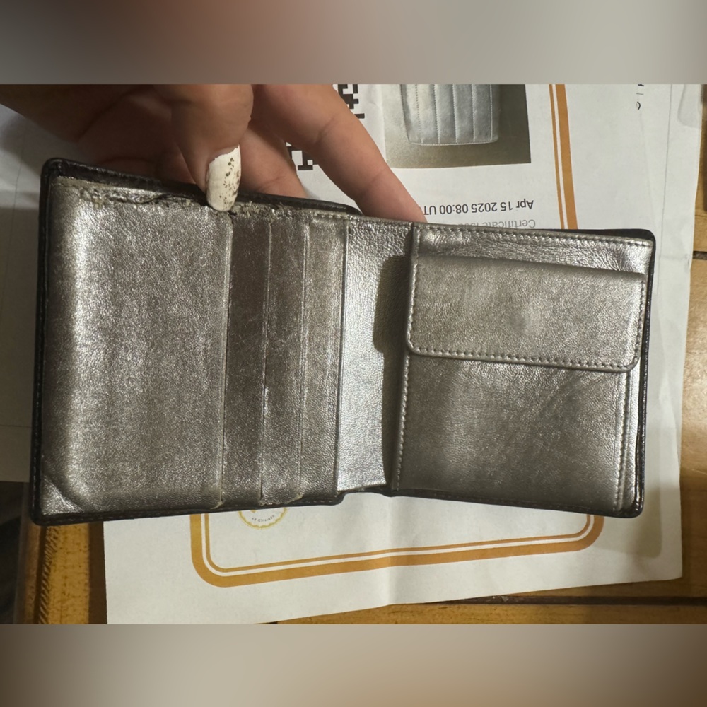 Chanel lambskin Black Leather Wallet W/COA - Picture 9 of 16